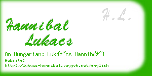 hannibal lukacs business card